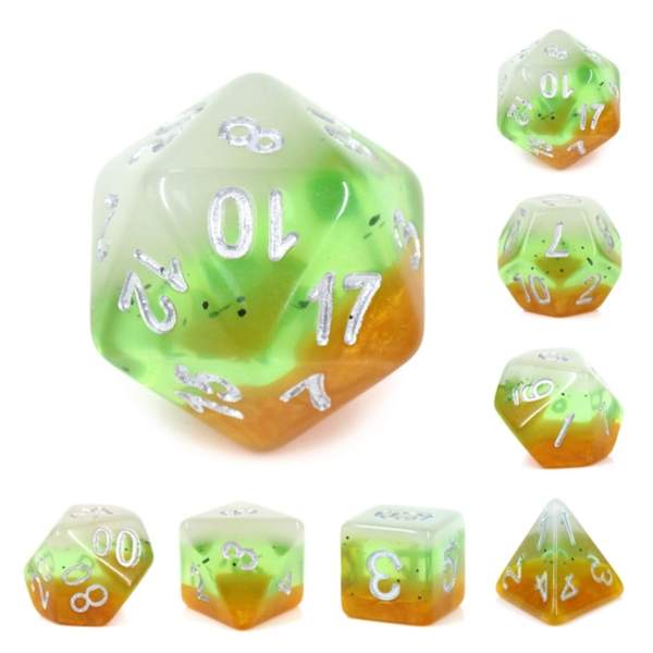 Kiwi Fruit RPG Dice Set | Game Grid - Logan