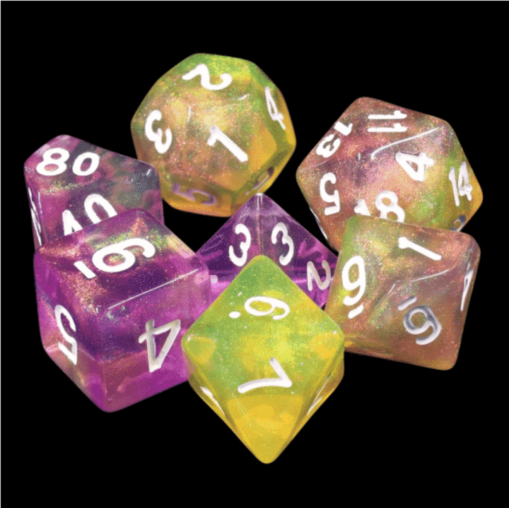 Lemon Jelly RPG Dice Set | Game Grid - Logan