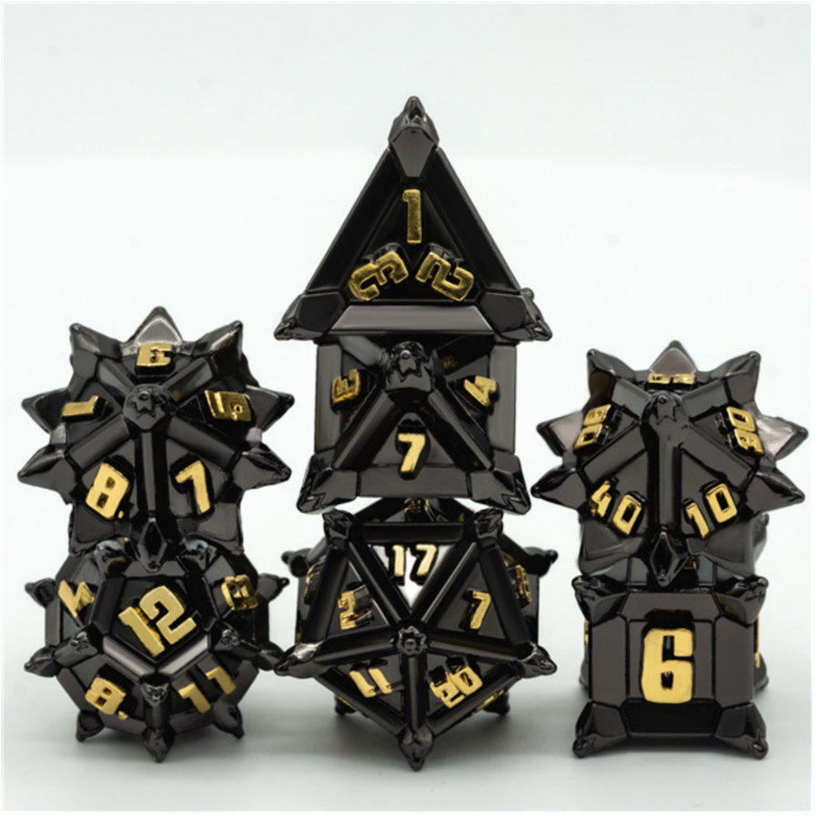 Metal RPG Dice Set: Warrior's Flail - Medieval | Game Grid - Logan