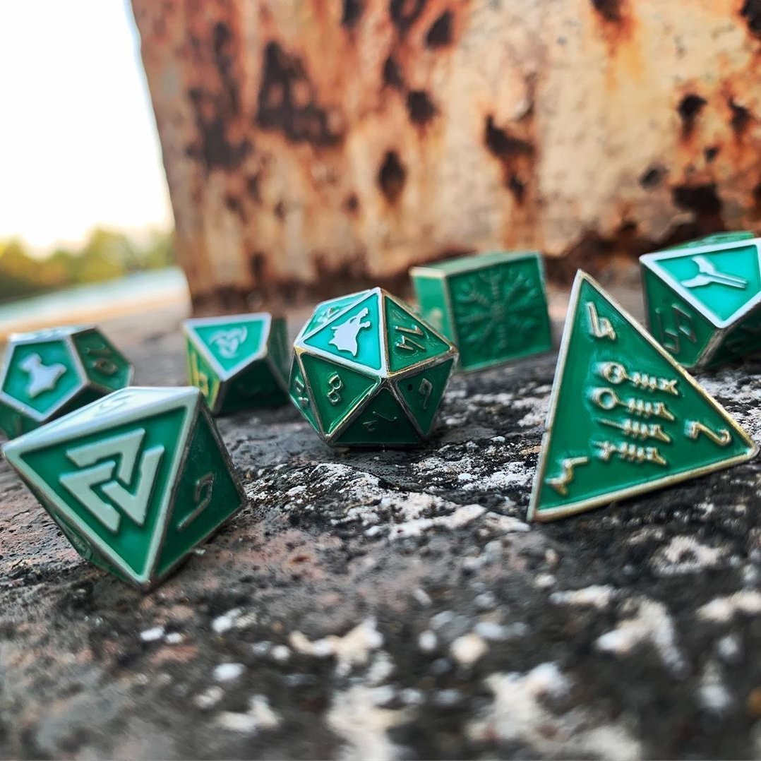 Norse Foundry Metal Dice Medusa's Gaze | Game Grid - Logan