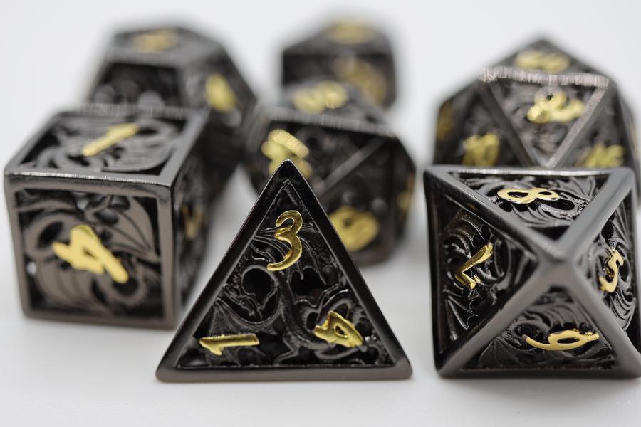 Hollow Night Dragon RPG Metal Dice Set | Game Grid - Logan