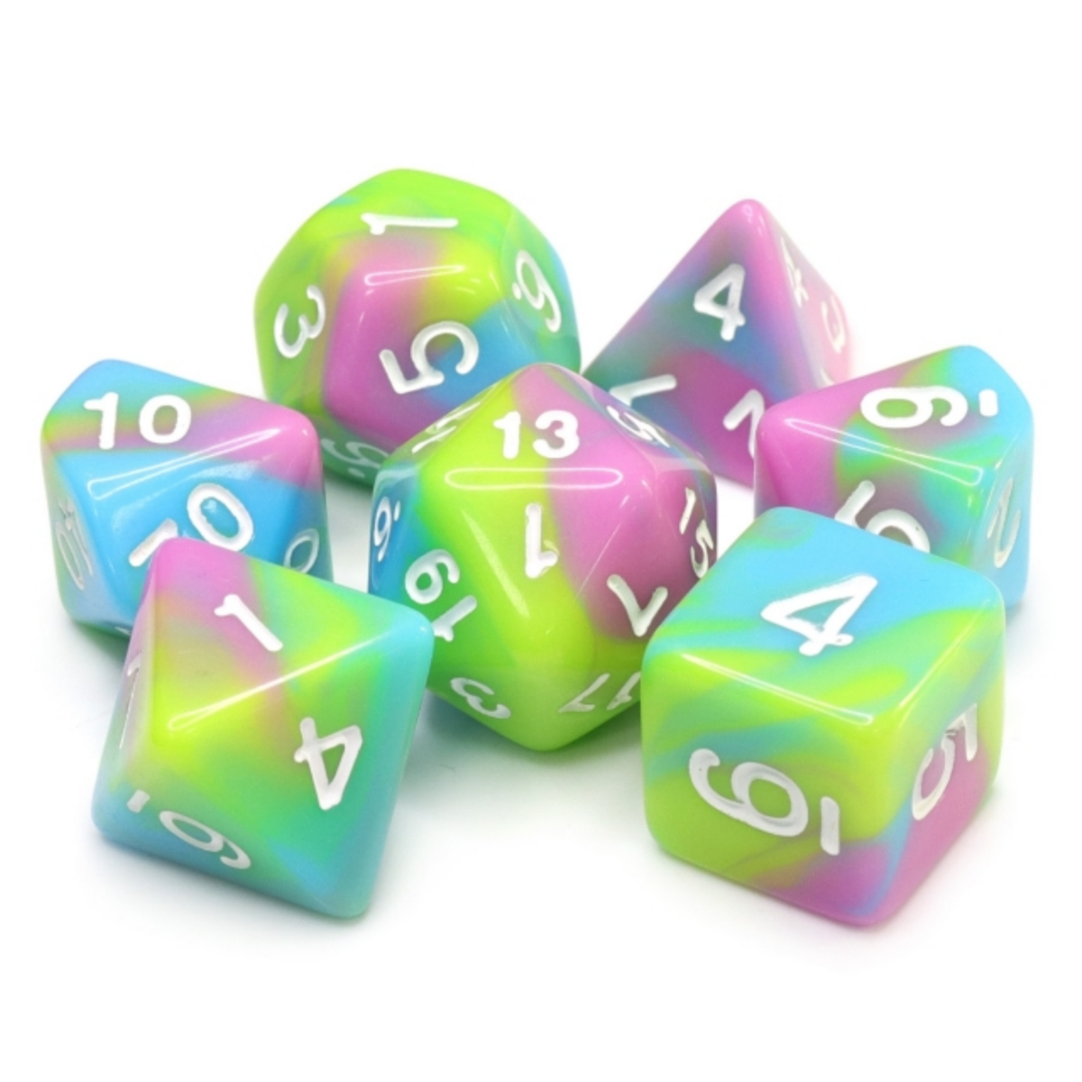 Pastel Punk RPG Dice Set | Game Grid - Logan