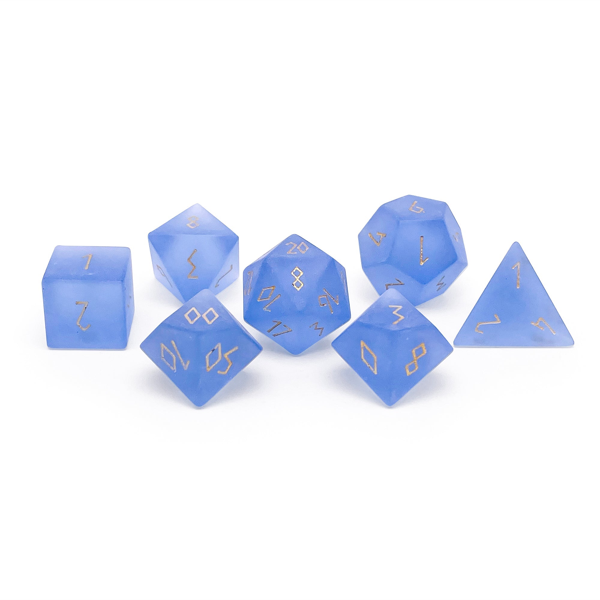 Gemstone Dice: Frosted Sapphire Zircon | Game Grid - Logan