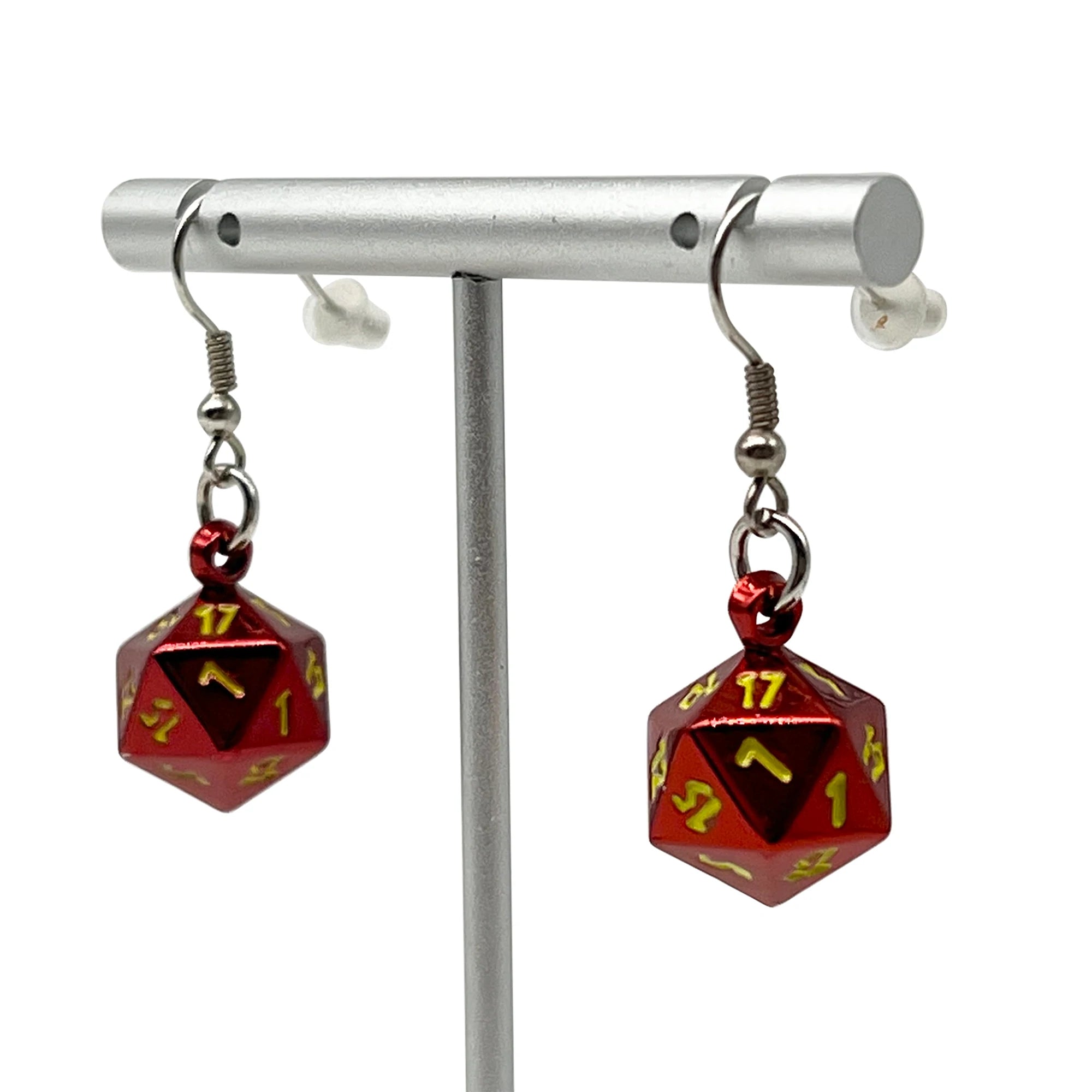 D20 Earrings: Fireball | Game Grid - Logan