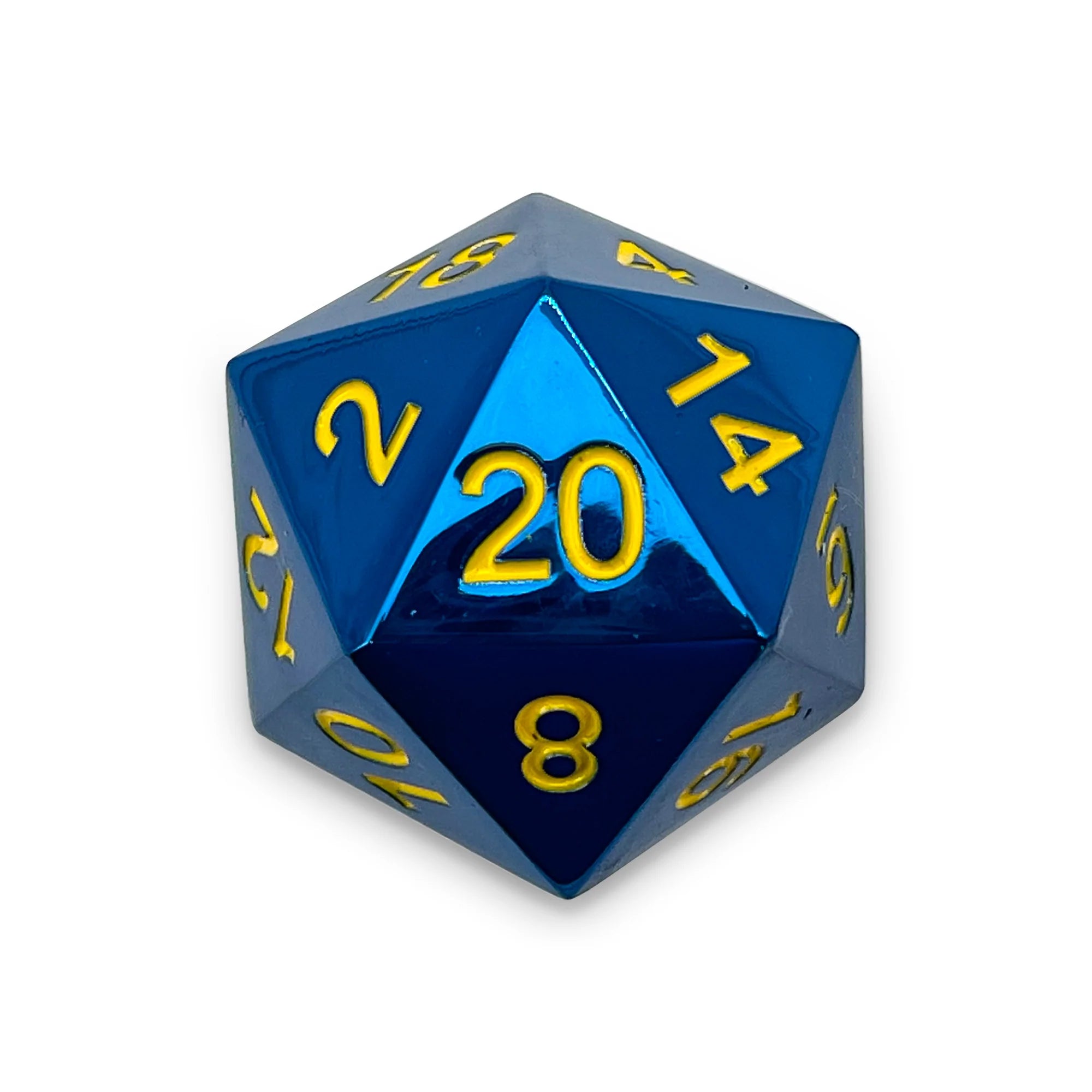 45MM Metal D20 Boulder: Lightning Bolt | Game Grid - Logan