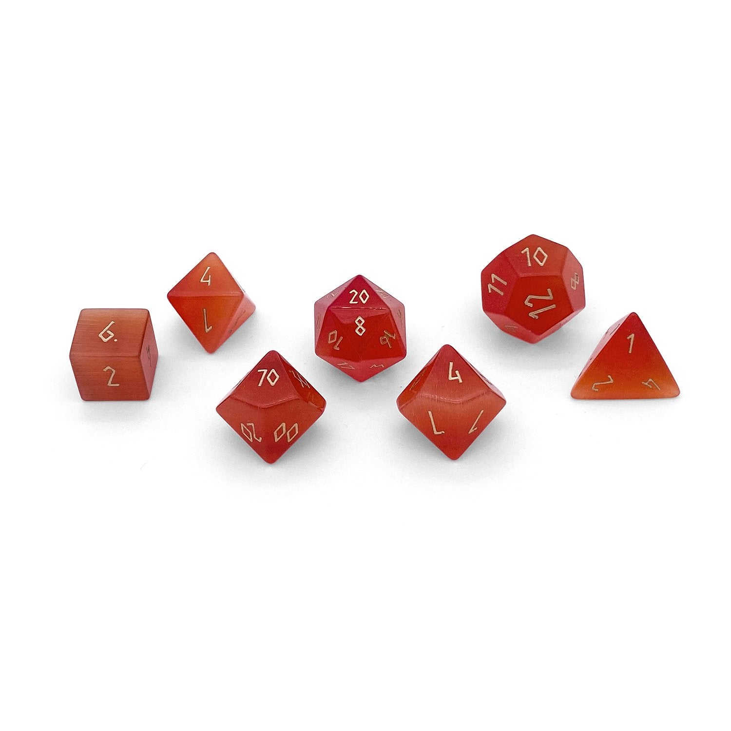 Gemstone Dice: Ruby Cat's Eye | Game Grid - Logan