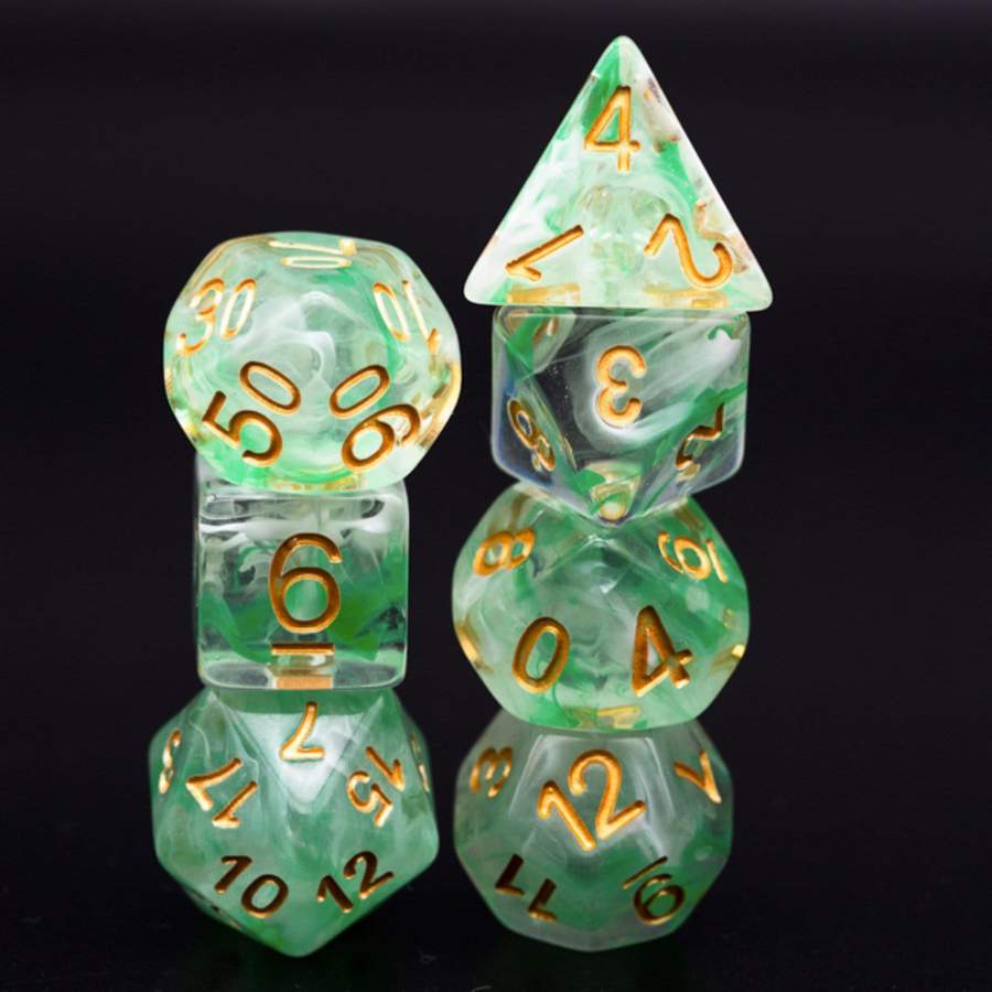 Prasine Mist RPG Dice Set | Game Grid - Logan