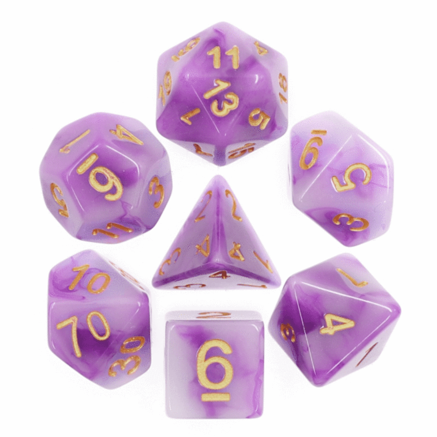 Purple Jade RPG Dice Set | Game Grid - Logan