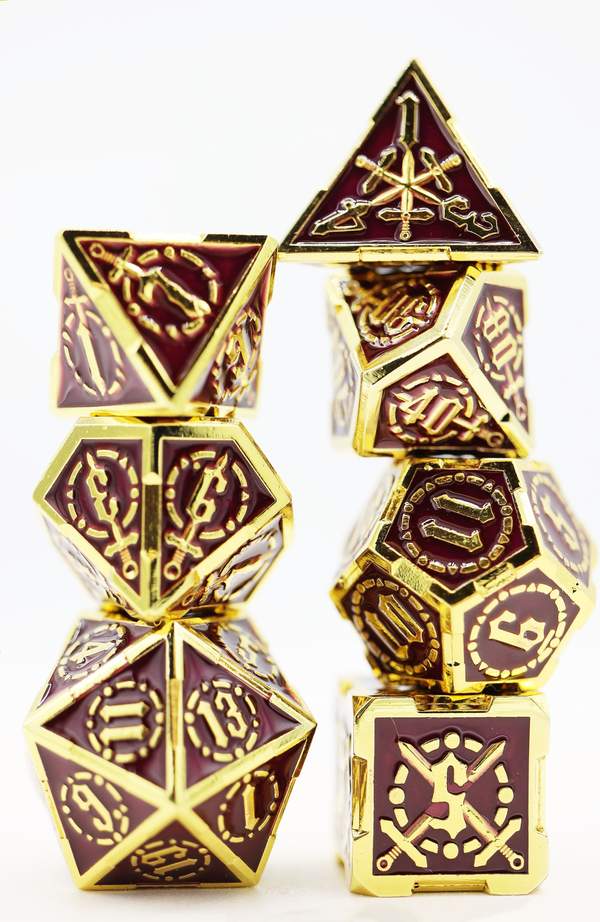 Royal Amethyst Sword RPG Metal Dice Set | Game Grid - Logan