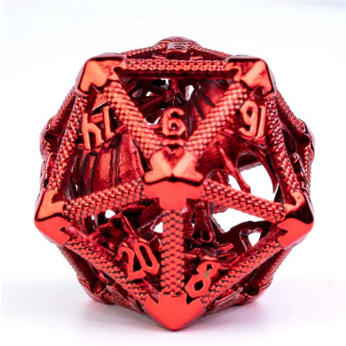 Hollow Dragon Keep D20 - Red | Game Grid - Logan