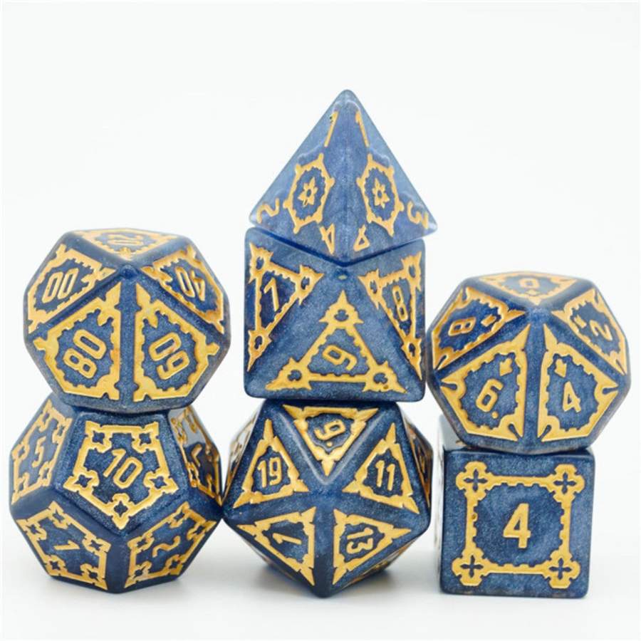 Huge Blue Castle Dice Set - 25mm | Game Grid - Logan