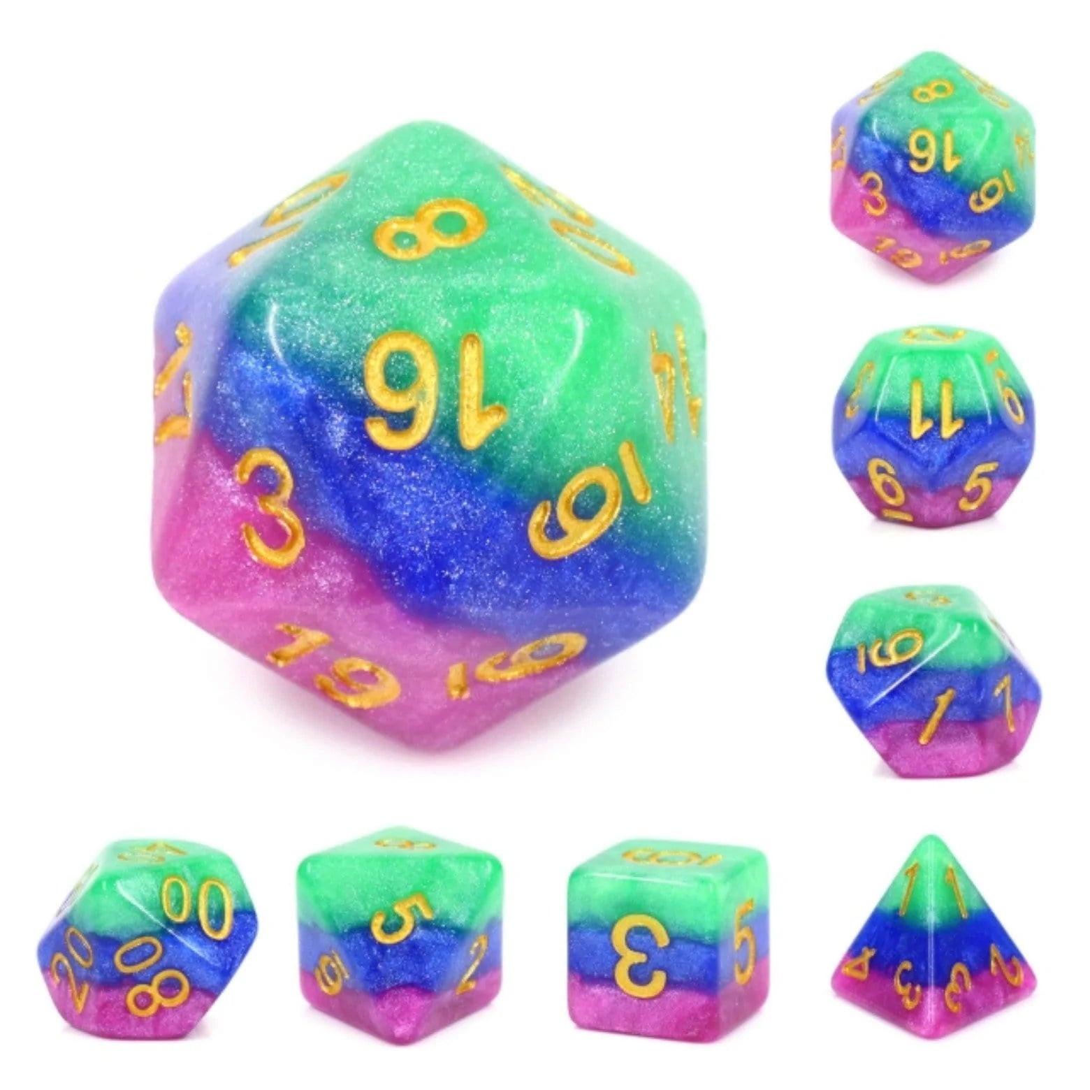 Jester's Gambit RPG Dice Set | Game Grid - Logan