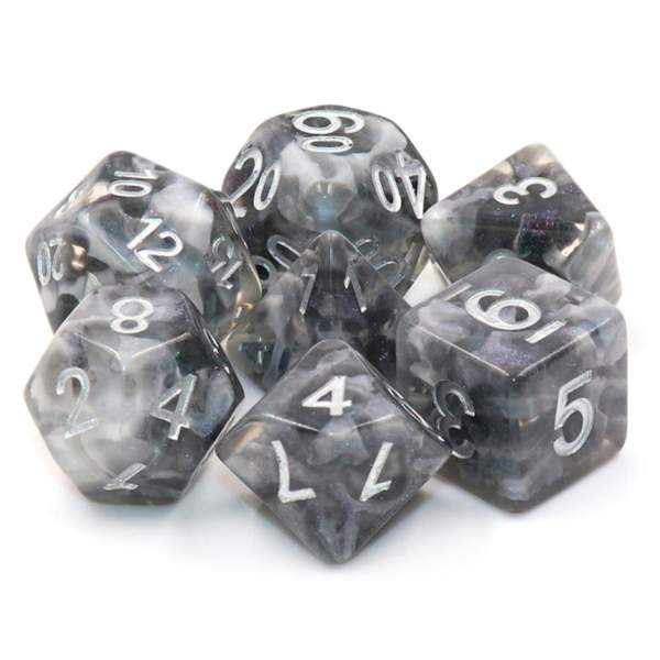Snowy Crystal RPG Dice Set | Game Grid - Logan