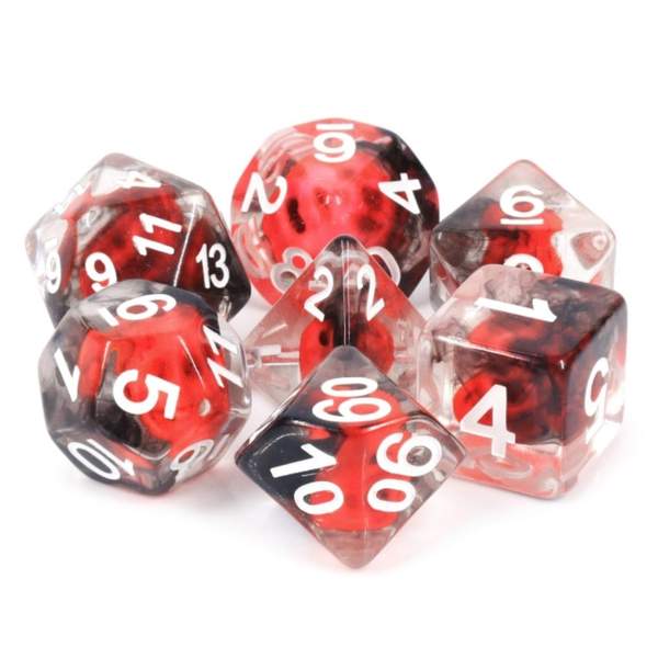 Flame Skull RPG Dice Set | Game Grid - Logan