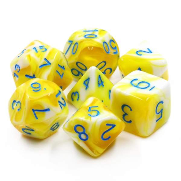 Lemon Cream RPG Dice Set | Game Grid - Logan