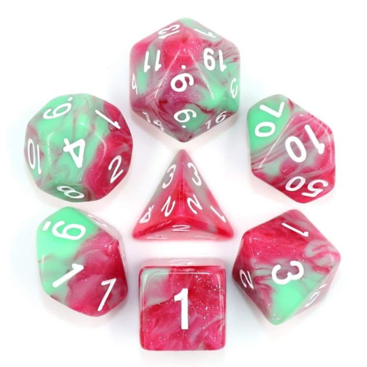 Strawberry Creme RPG Dice Set | Game Grid - Logan