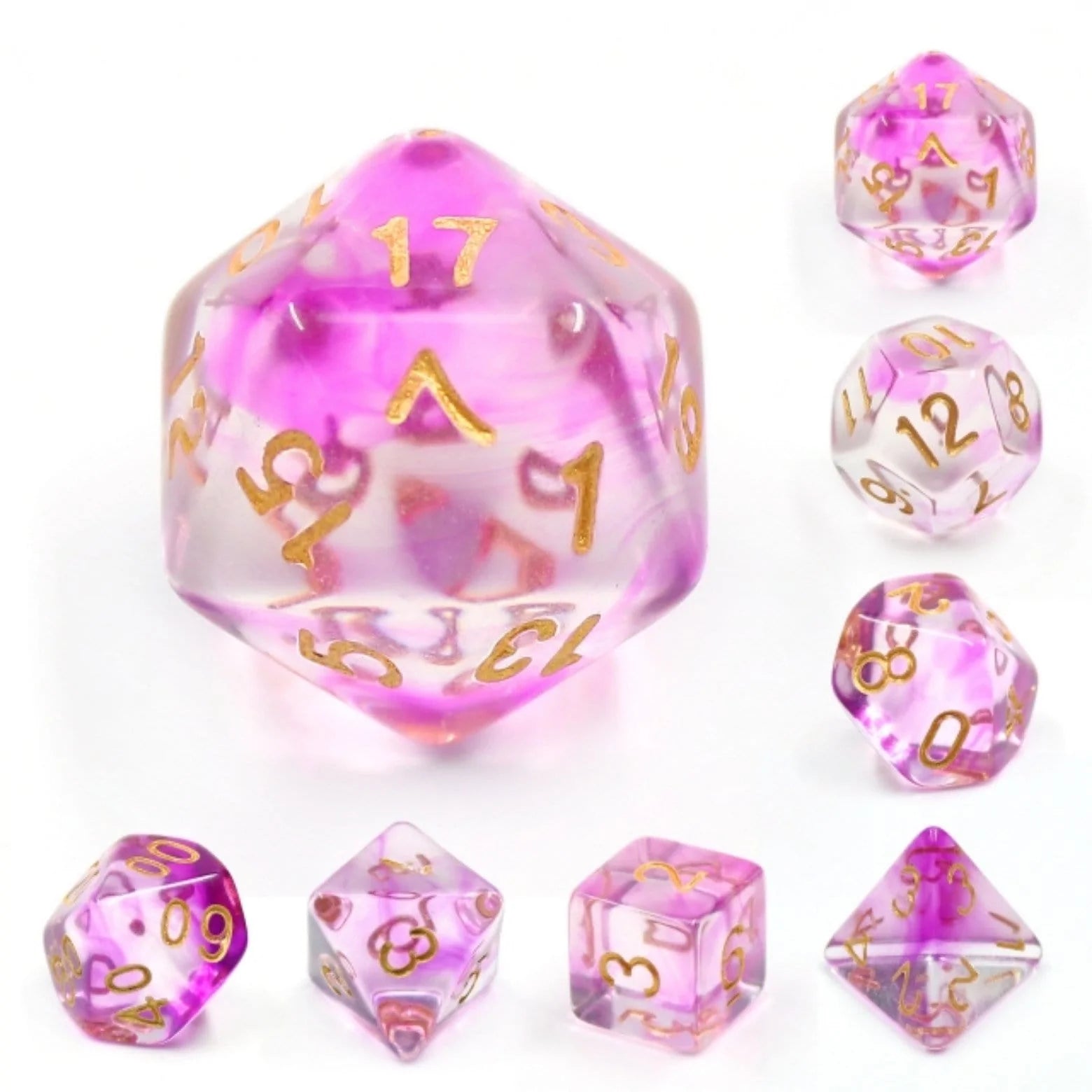 Purple Smoke RPG Dice Set | Game Grid - Logan