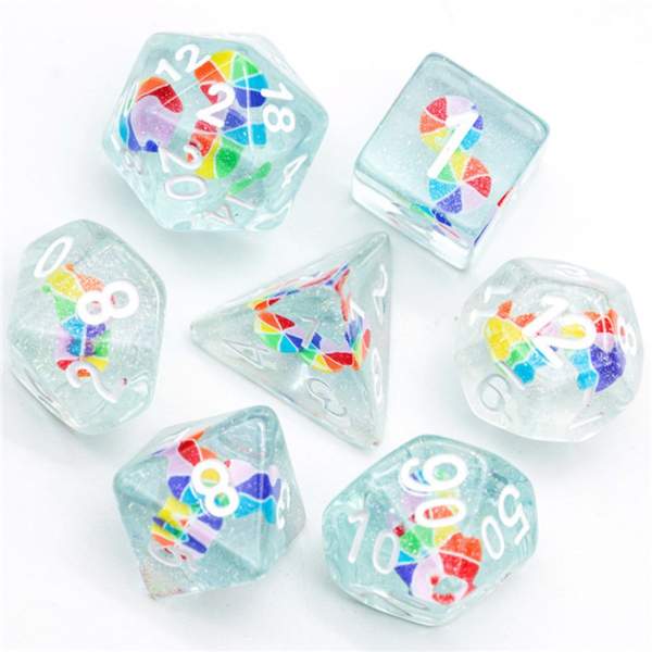 Pinwheel RPG Dice Set | Game Grid - Logan