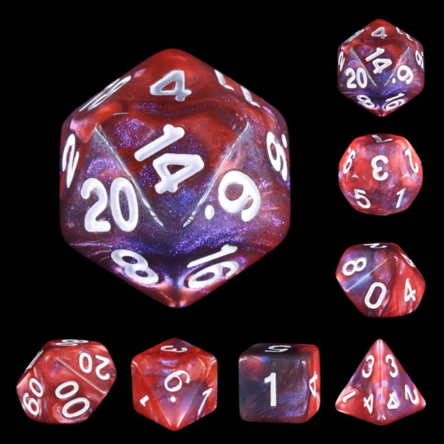 Lava Galaxy RPG Dice Set | Game Grid - Logan