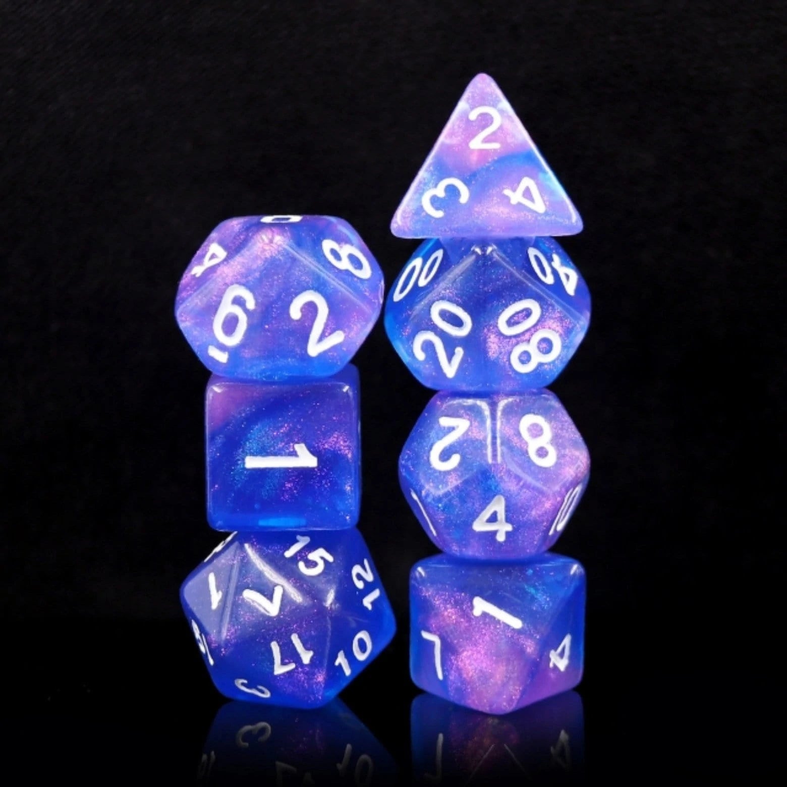 Sapphire Phantom RPG Dice Set | Game Grid - Logan