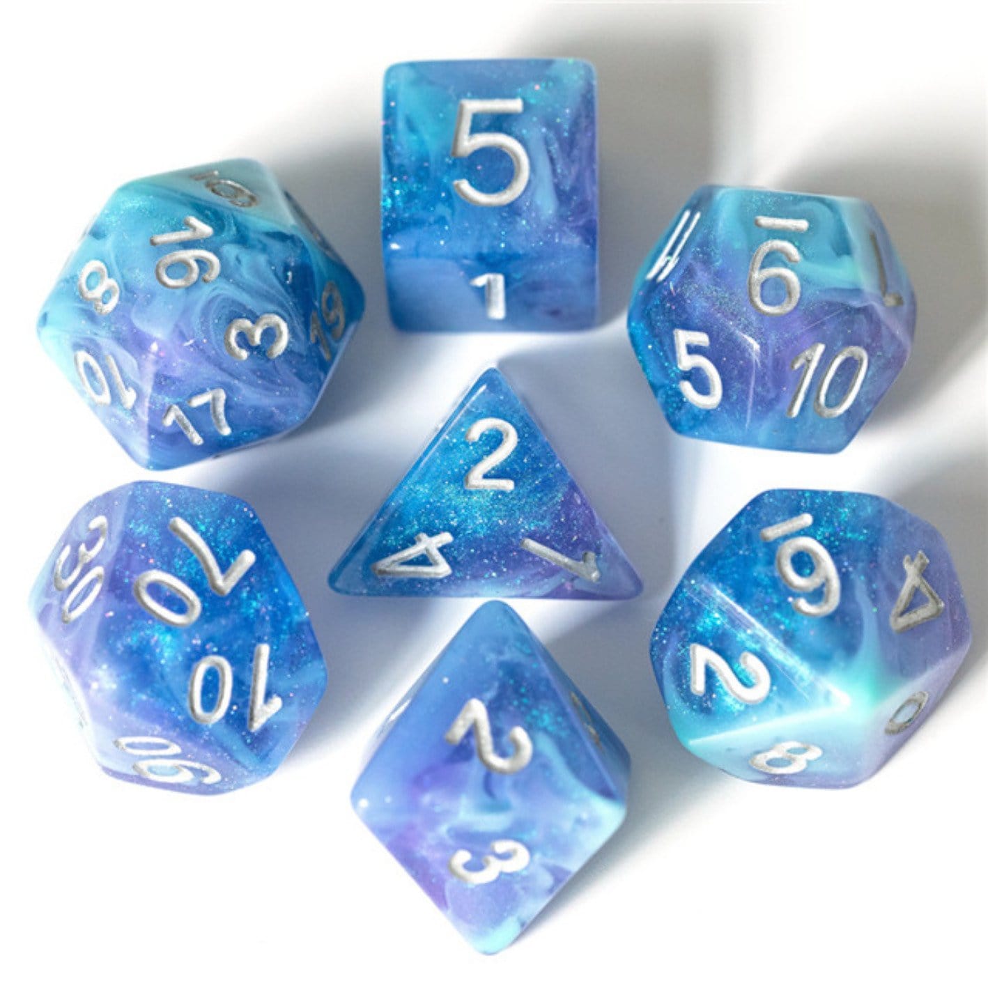 Cerulean Night RPG Dice Set | Game Grid - Logan