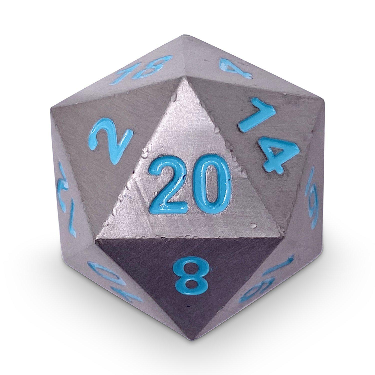 45MM Metal D20 Boulder: Spellbound | Game Grid - Logan