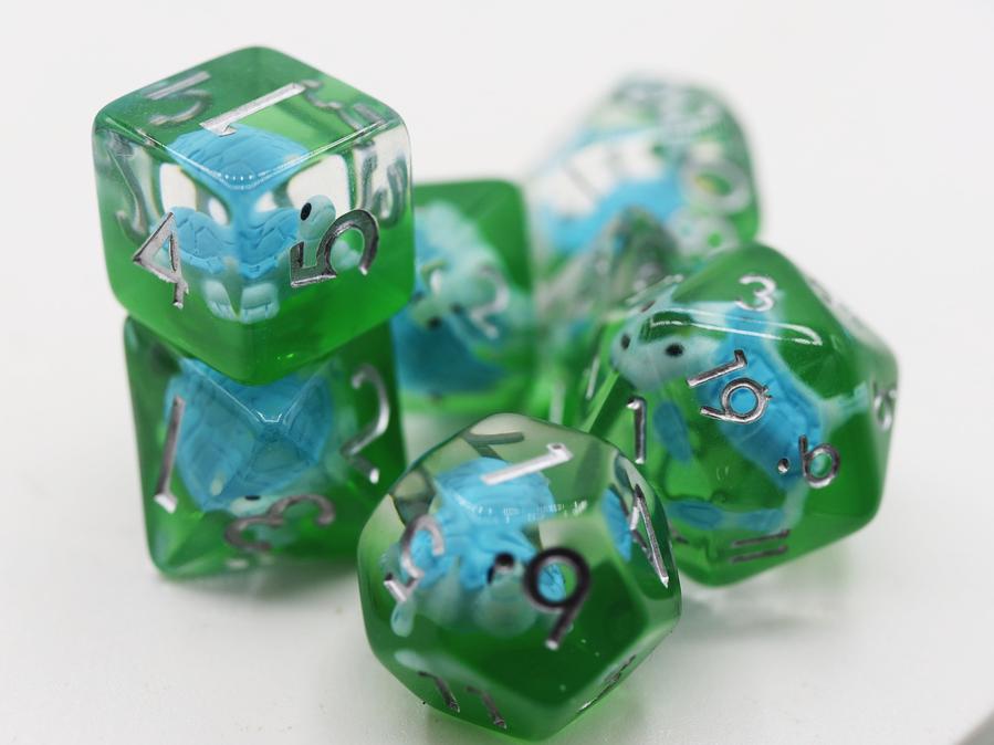 Splash Turtle RPG Dice Set | Game Grid - Logan