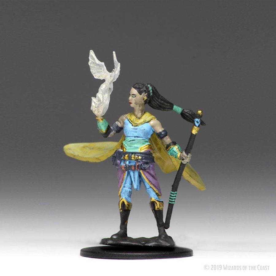 D&D Premium Painted Mini: Female Elf Druid | Game Grid - Logan