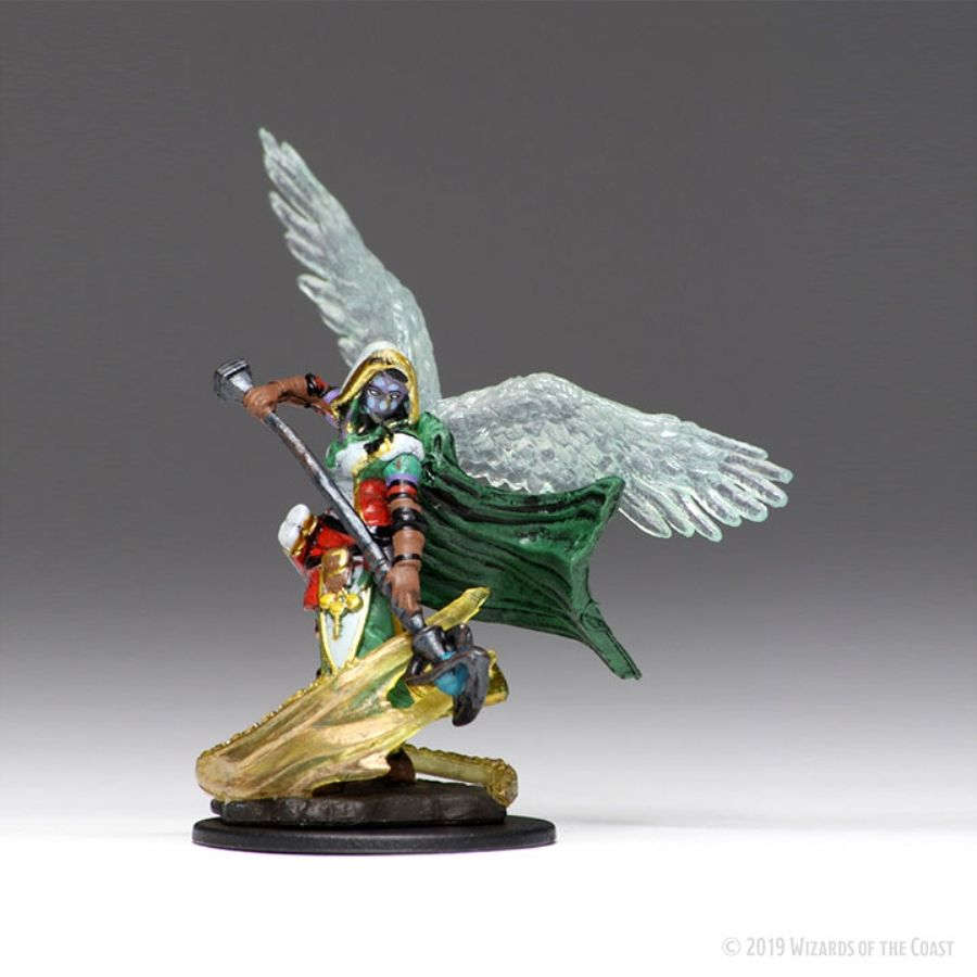 D&D Premium Painted Mini: Female Aasimar Wizard | Game Grid - Logan