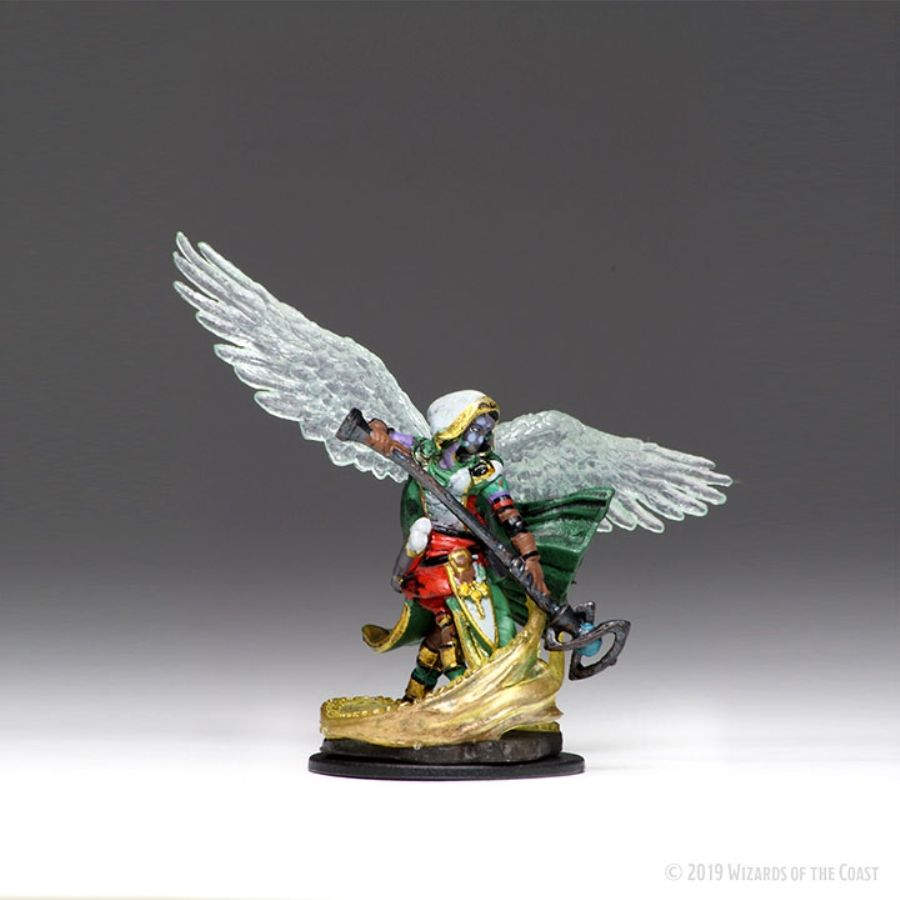 D&D Premium Painted Mini: Female Aasimar Wizard | Game Grid - Logan