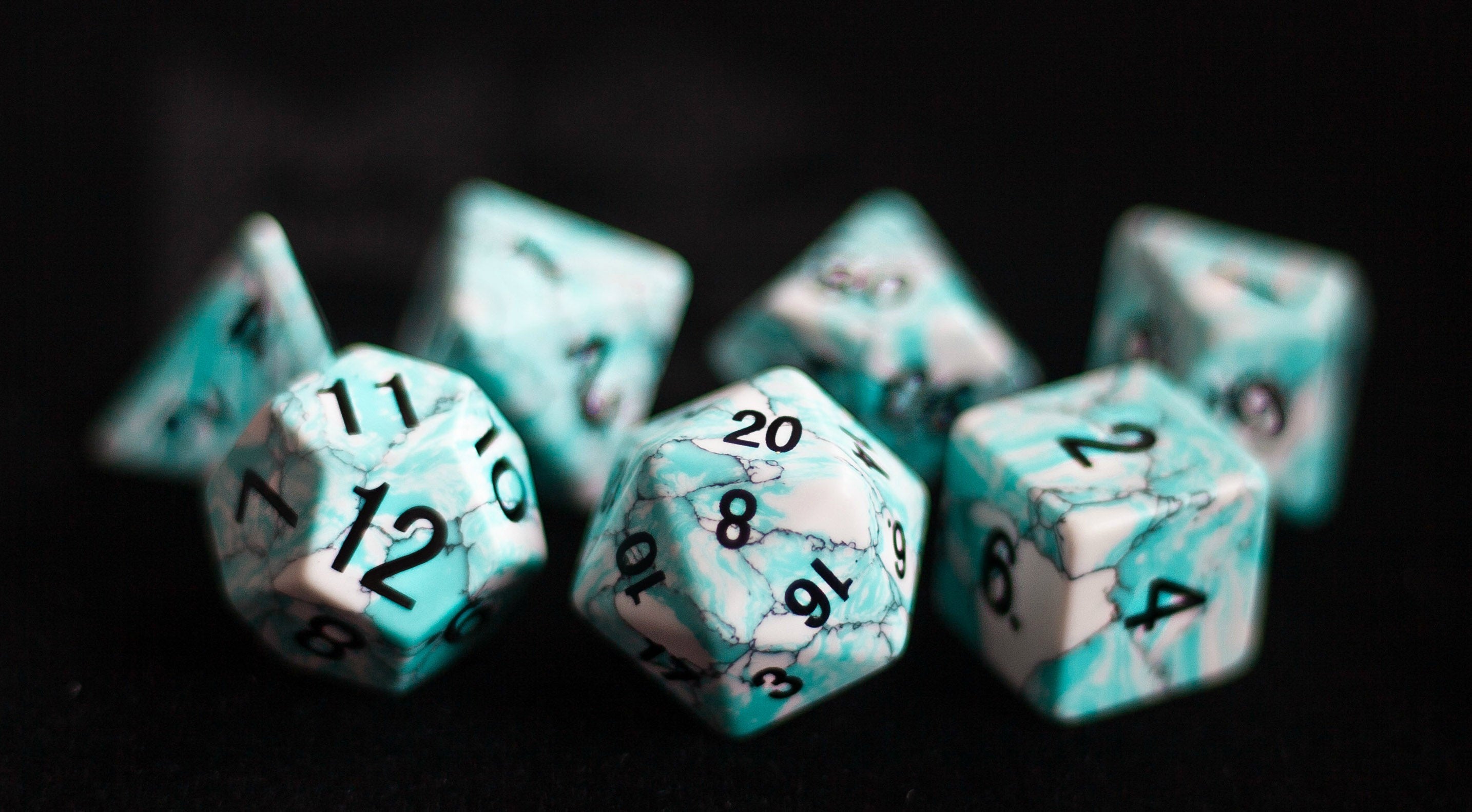 Gemstone Dice: MDG Blue Turquoise | Game Grid - Logan