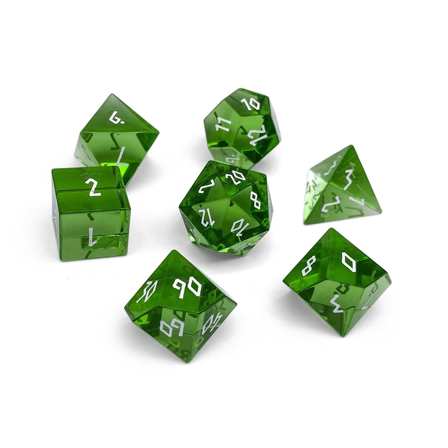 Gemstone Dice: Emerald Zircon | Game Grid - Logan