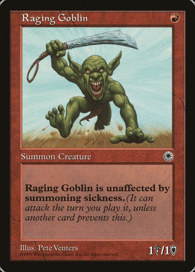 Raging Goblin (No Flavor Text) [Portal] | Game Grid - Logan