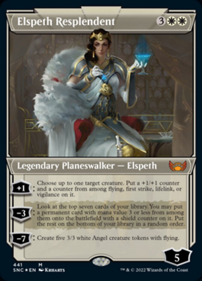 Elspeth Resplendent (Showcase Art Deco Foil Etched) [Streets of New Capenna] | Game Grid - Logan