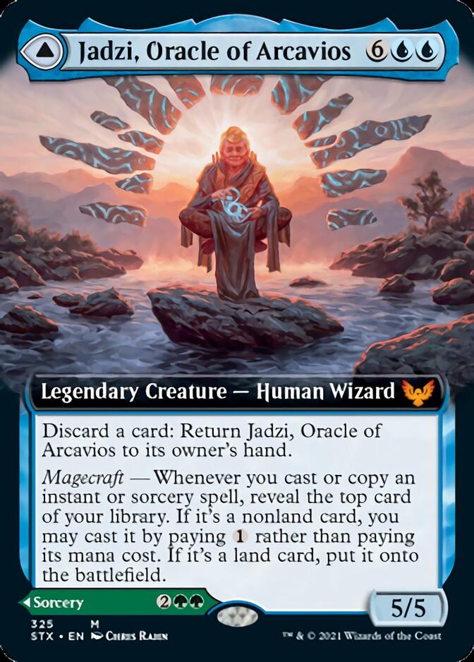 Jadzi, Oracle of Arcavios // Journey to the Oracle (Extended Art) [Strixhaven: School of Mages] | Game Grid - Logan