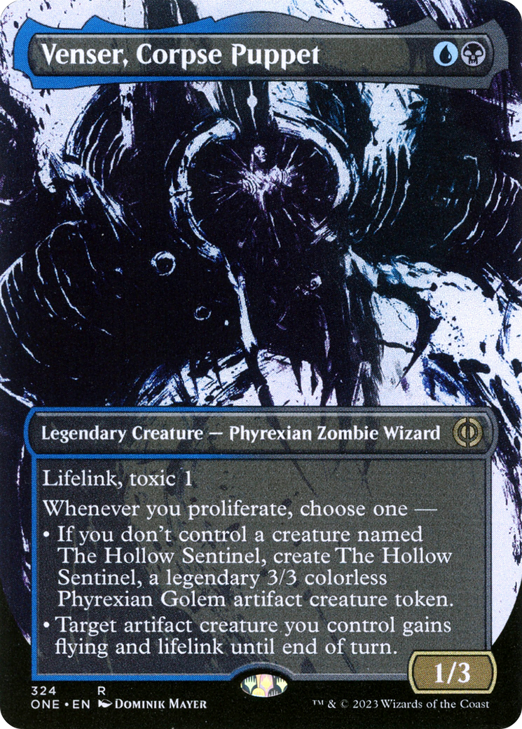 Venser, Corpse Puppet (Borderless Ichor) [Phyrexia: All Will Be One] | Game Grid - Logan