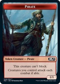 Pirate // Treasure Double-Sided Token [Core Set 2021 Tokens] | Game Grid - Logan