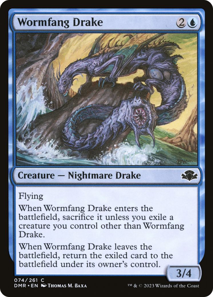 Wormfang Drake [Dominaria Remastered] | Game Grid - Logan