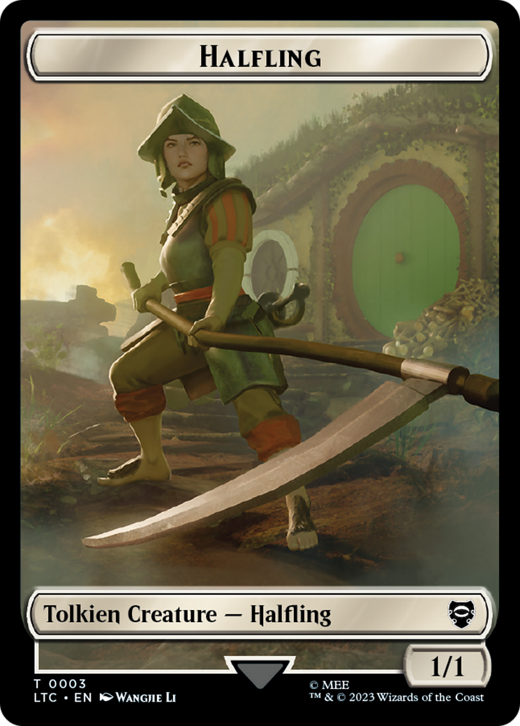 Halfling // Treasure Token [The Lord of the Rings: Tales of Middle-Earth Commander Tokens] | Game Grid - Logan