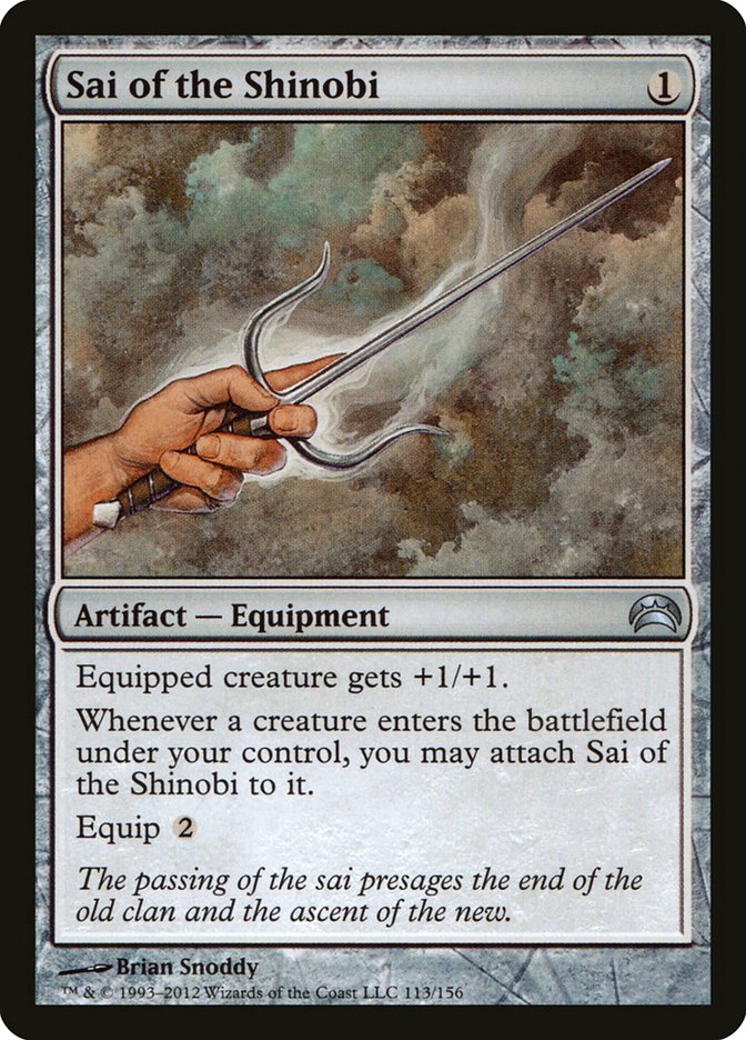 Sai of the Shinobi [Planechase 2012] | Game Grid - Logan