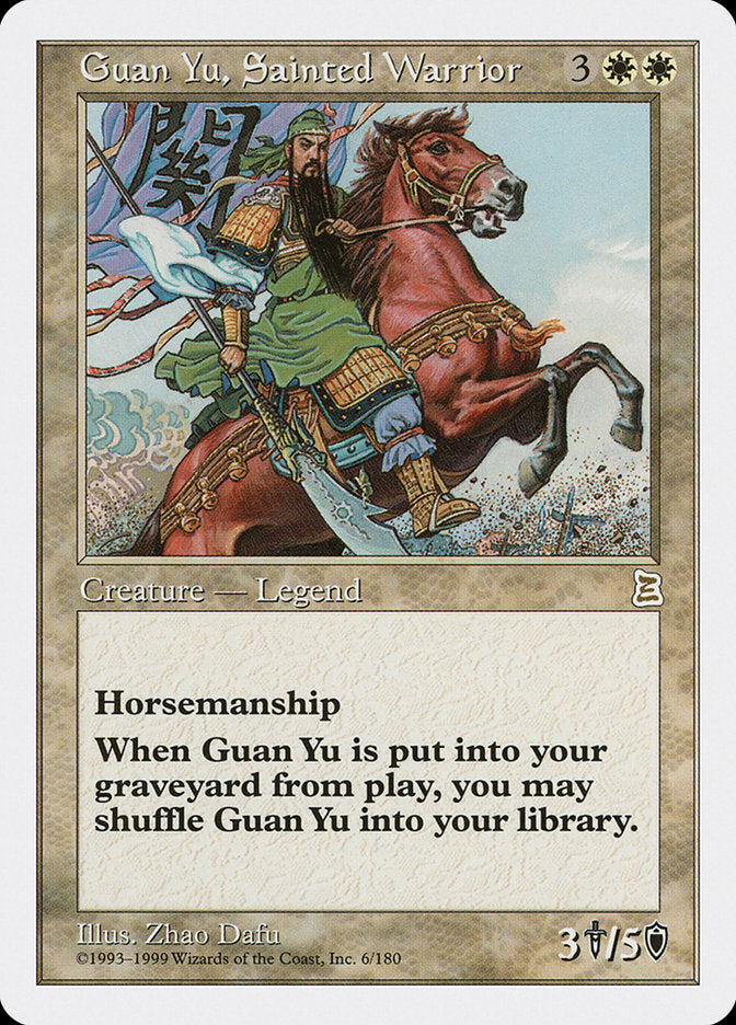 Guan Yu, Sainted Warrior [Portal Three Kingdoms] | Game Grid - Logan