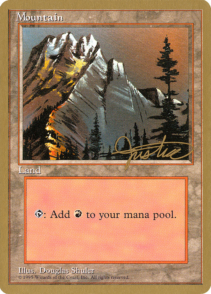 Mountain (mj373) (Mark Justice) [Pro Tour Collector Set] | Game Grid - Logan