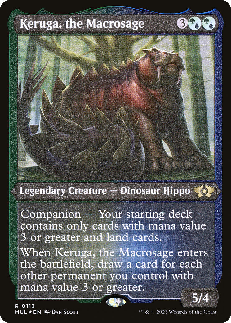 Keruga, the Macrosage (Foil Etched) [Multiverse Legends] | Game Grid - Logan