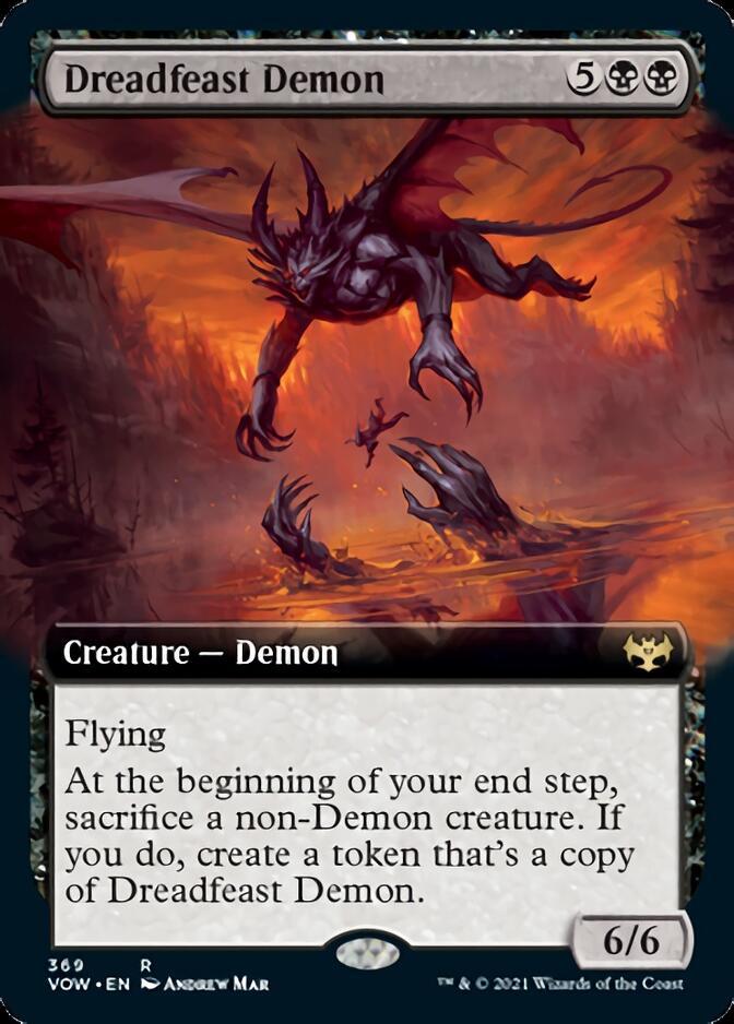 Dreadfeast Demon (Extended Art) [Innistrad: Crimson Vow] | Game Grid - Logan