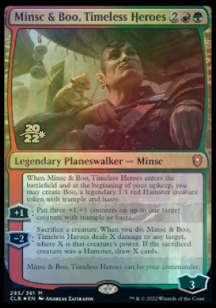 Minsc & Boo, Timeless Heroes [Commander Legends: Battle for Baldur's Gate Prerelease Promos] | Game Grid - Logan