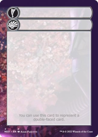 Helper Card (3/9) [Kamigawa: Neon Dynasty Tokens] | Game Grid - Logan