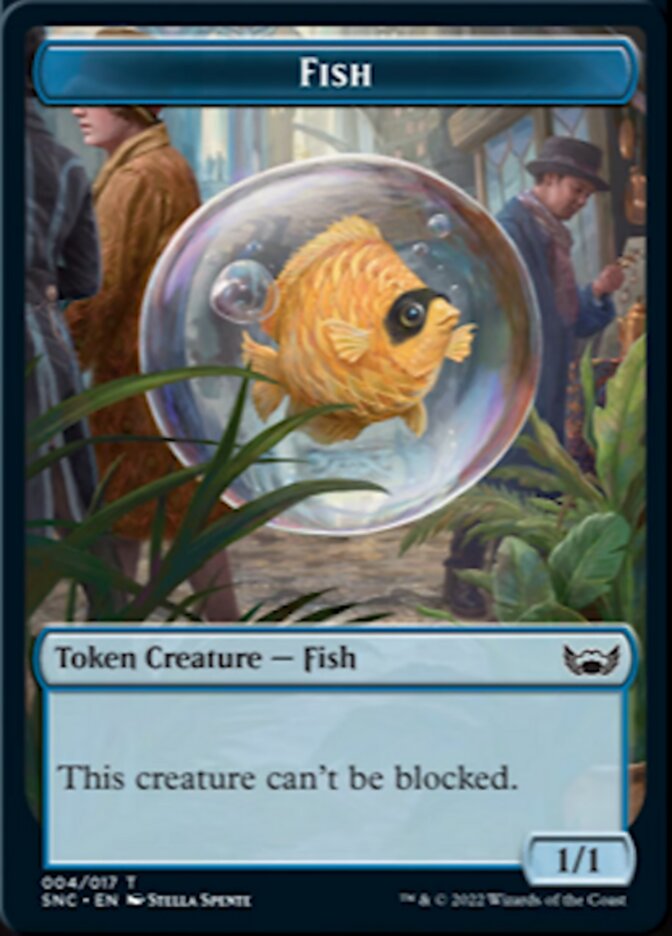 Fish // Rogue Double-Sided Token [Streets of New Capenna Tokens] | Game Grid - Logan