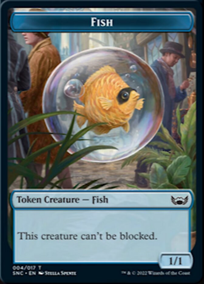Fish // Citizen Double-Sided Token [Streets of New Capenna Tokens] | Game Grid - Logan