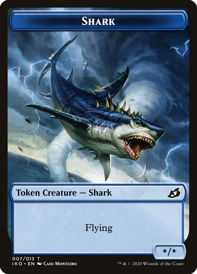 Shark Token [Ikoria: Lair of Behemoths Tokens] | Game Grid - Logan