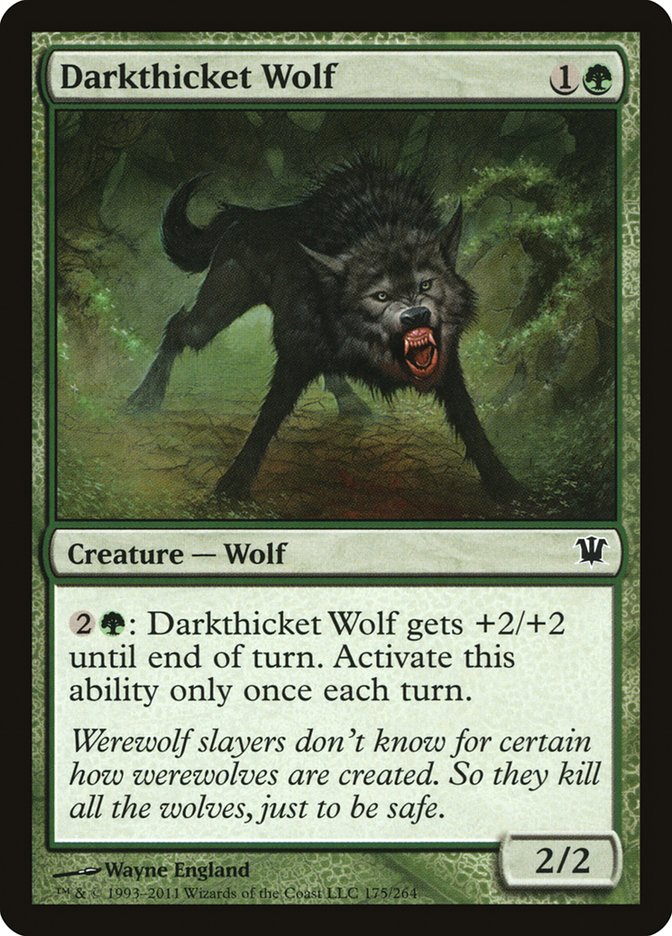 Darkthicket Wolf [Innistrad] | Game Grid - Logan